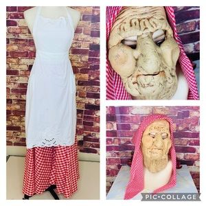 Vintage Three Piece Handmade Old Crone Costume